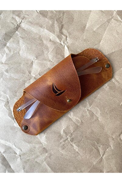 ALESTA LEATHER (Tipărimem numele) Husă pentru ochelari din piele naturală, lu...