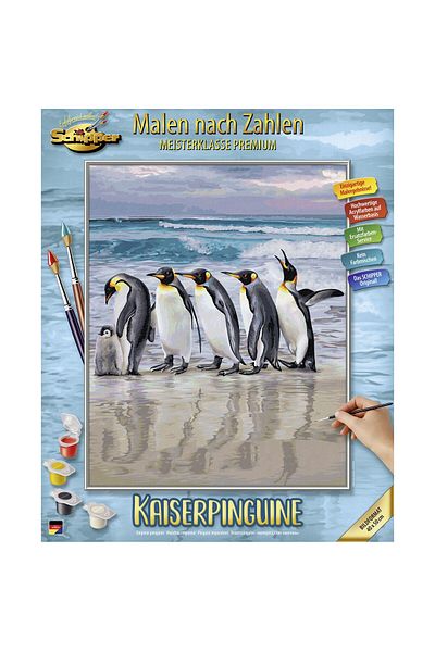 SCHIPPER Set pictura pe numere Schipper - Pinguini împărați