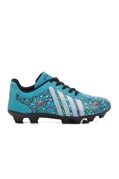 AYAKMOD Ghete de fotbal pentru copii turcoaz cu model Hulk Spider