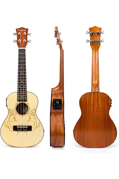Kmise KMİSE EQ24A PROFESYONEL ELEKTRO AKUSTİK CONCERT UKULELE+KILIF VE PENA HEDİYELİ