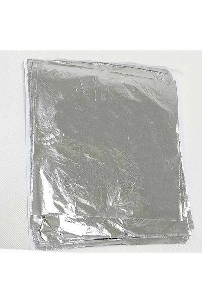 Hobizubi 100 Pieces Silver Leaf Foil