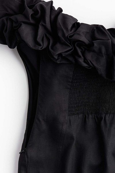 H&M Ruffled Off-the-shoulder Dress