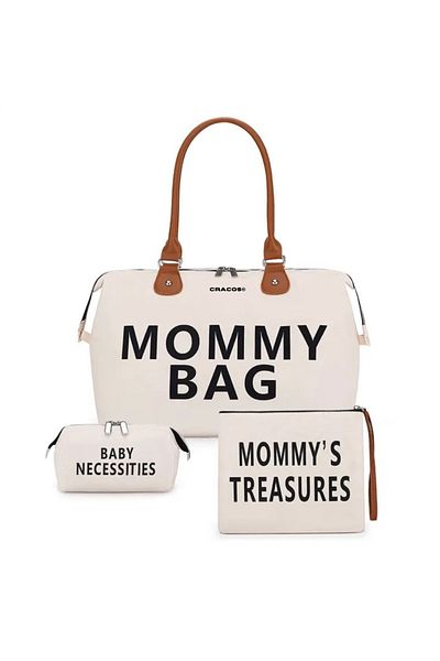 CRACOS Set De Voiaj Mommy Bag, ®, 3 Genti, Rezistent La Apa, Buzunare Termice, Multifunctionala
