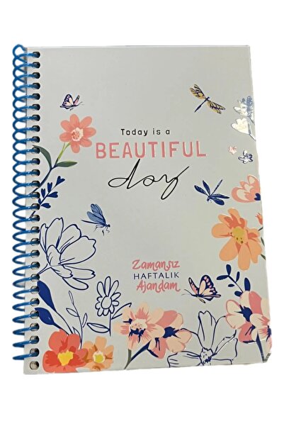 mcolor ZAMANSIZ AJANDA SPİRALLİ SERT KAPAK HAFTALIK DEFTER 17x24
