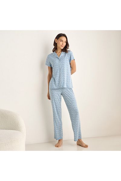 FAV Floral Print Shirt and Pyjama Set