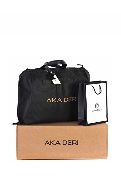 Aka Deri Brown Leather Laptop Briefcase - 253 61