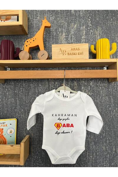 ARASBASKIEVİ 100% قطن عضوي مكتوب عليه "Hero" و"Read as Father" جسم الطفل الأب...