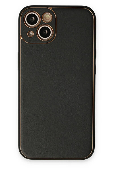 NewFace حافظة آيفون 14 بلس من جلد كوكو سيليكون - أسود 1494619709