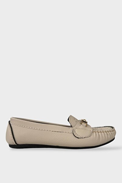 Liger Жіночі балетки з дірками та пряжками КРЕМ