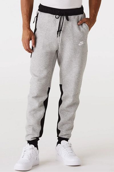 Nike Sportwear Tech Fleece Παντελόνι Γκρι Joggers Φούτερ Γκρι Μαύρο