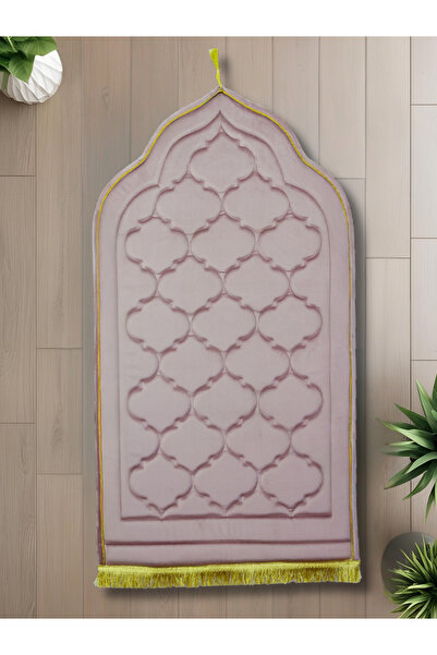 ATEX BİNİCİLİK Ipek Kadife Kapitone Seccade - Hafızalı Sünger - Hac Umre Çeyiz