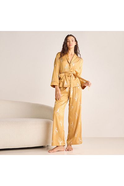 FAV Foil Print Viscose Pyjama Set