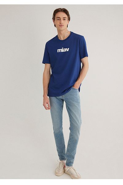 Mavi Μπλουζάκια miav με στάμπα κανονική εφαρμογή 100% βαμβάκι