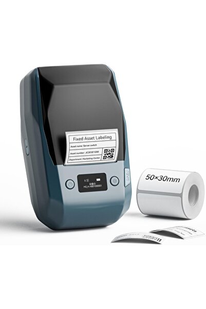 NiiMbot M2 TAŞINABİLİR KABLOSUZ ETİKET YAZICI (Göl Mavisi)