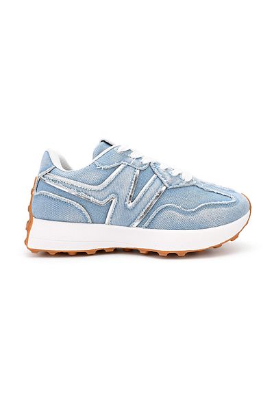 Tmall Pantofi sport pentru femei, denim, D1434, albastru deschis