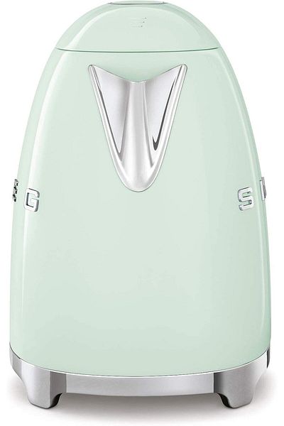 SMEG KLF03PGUK Retro Style Kettle, Water Stainless Steel, 3000 W, 1.7 Litre, Pastel Green