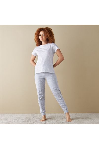 FAV All-Over Print T-shirt and Pyjama Set