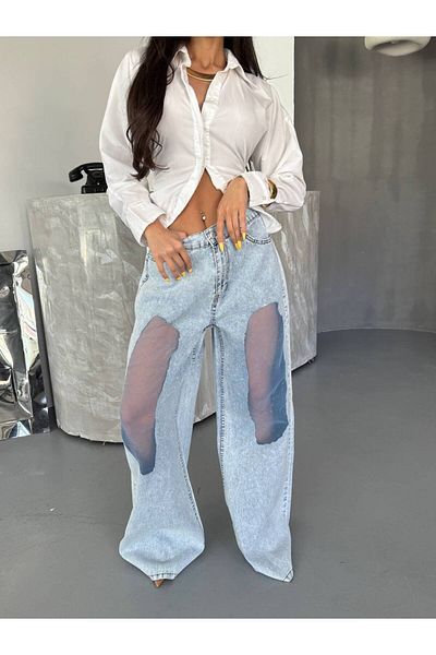 DENİKK Pantaloni Palazzo Kalip confortabili cu picior largi KTrend