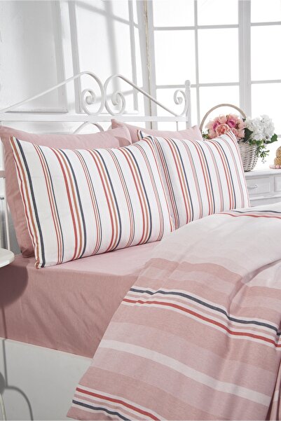Rasel Tekstil طقم غطاء لحاف مزدوج مع ملاءة قطنية 200x220