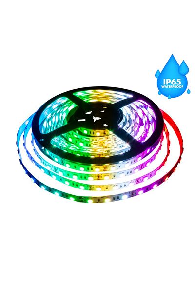 CLASSLIGHTS RGB LED strip 12V, Multicolor, Outdoor IP65, 60 LED/m SMD2835, Roll 5 meters, ElectroAZ
