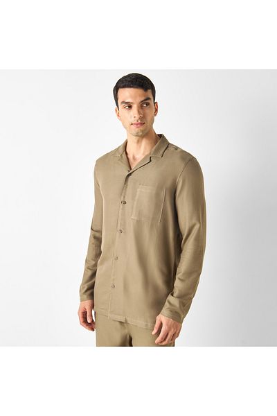 FAV Camp Collar Shirt and Pyjama Set