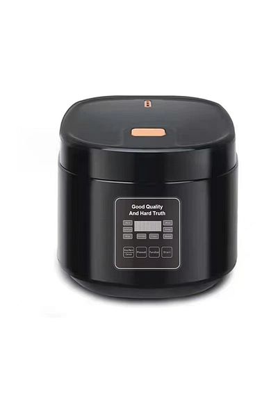 Silver Crest 5 L - Electric Rice Cooker, 8 In 1 Instant Programmable, 700 Watts, 12 Smart Programs TK-108 Black