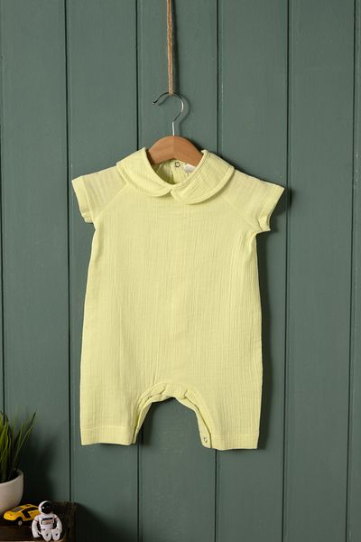 Montisu Baby Muslin Snap Romper, Comfortable Fit