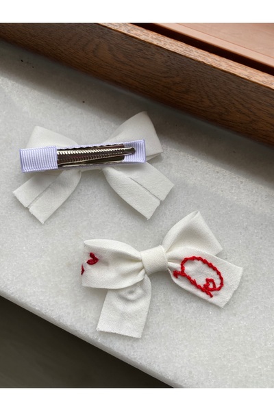 EGOMİ Letter Embroidered Clip Buckle (D) Letter