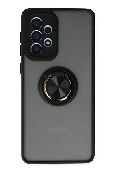 NewFace حافظة سامسونج جالاكسي A33 5G غطاء سيليكون مونتريال مع حلقة - أسود SPTGL