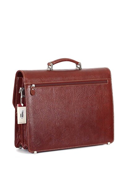 Aka Deri Leather Tan Classic Briefcase 270 63
