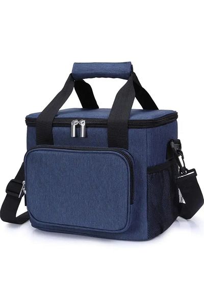 TECOS Geanta Termoizolanta Pentru Picnic Sau Camping, , 15l, Dimensiuni 30 X 22 X 21 Cm, Albastru
