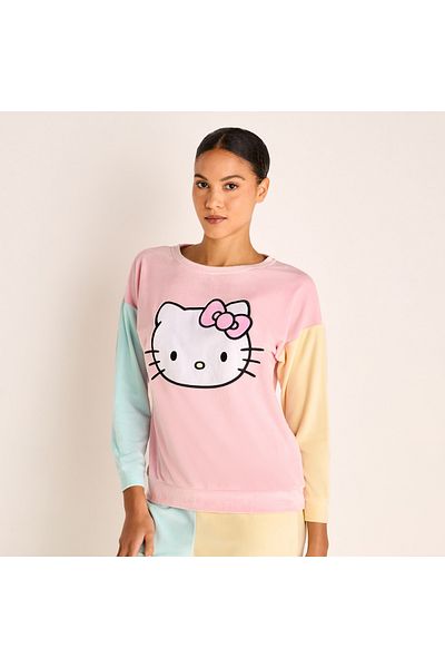 FAV Hello Kitty Print Long Sleeve Sweatshirt and Elasticated Joggers Set