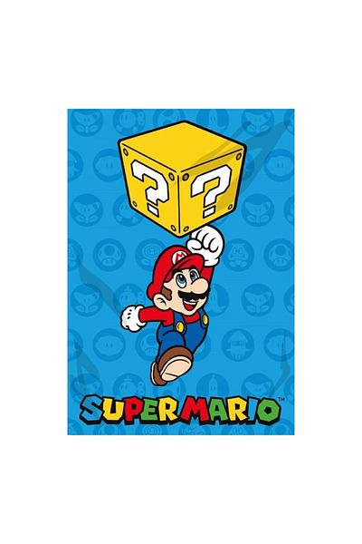 Disney Patura polar, 100x140 cm, multicolor, Super Mario