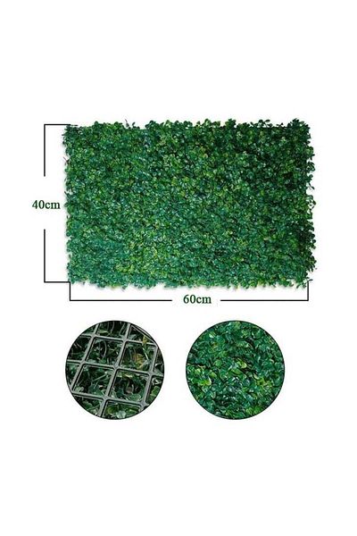 DRAMA HOME 60*40cm Artificial Grass Wall Set of 12 Pieces for Decorating Gardens, Homes and Swimming Pools