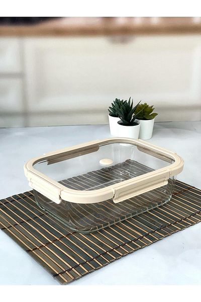 AROW 2800 ml Ziplock Glass Storage Container