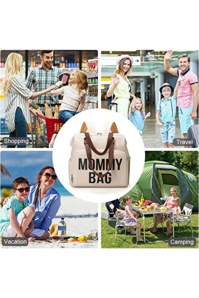 CRACOS Τσάντα ταξιδιού Mommy Bag, Cracos, αδιάβροχη, θερμικές τσέπες, 40x38x18 cm