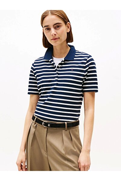 Tommy Hilfiger 1985 Reg Pıque Polo Ss Kadın T-shirt Ww0ww432240x4