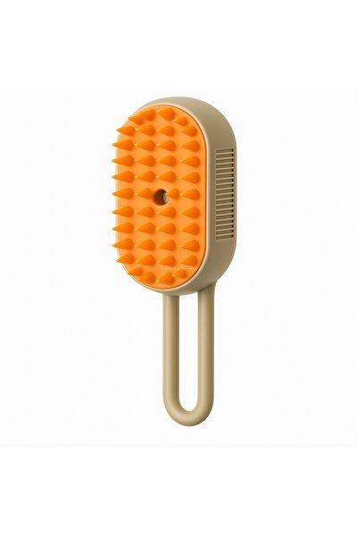 Busstier Buharlı Kedi ve Köpek Tarağı 3'ü 1 Arada Masaj Tüy Toplama USB Şarjl...