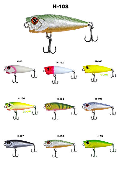 Hergele Balık Hergele Popper 3,3gr, 40mm, Lrf Su Üstü Maket Sahte Balık Rapal...