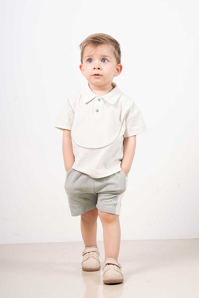 bombe Baby Kids Green Cotton Comfortable 2-Piece Set Trend Fashion Bottom Top Set