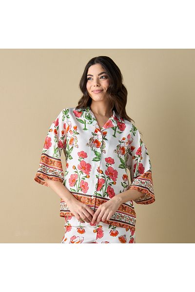 FAV All-Over Print Shirt and Pyjama Set