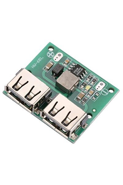 EmAyCenter Çift USB Voltaj Düşürücü Modül - DC-DC 5V Çevirici Regülatör (HW-6...