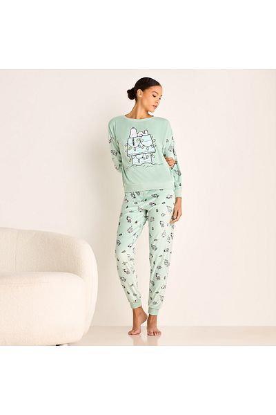 FAV Snoopy Print Long Sleeve Sweatshirt and Elasticated Joggers Set