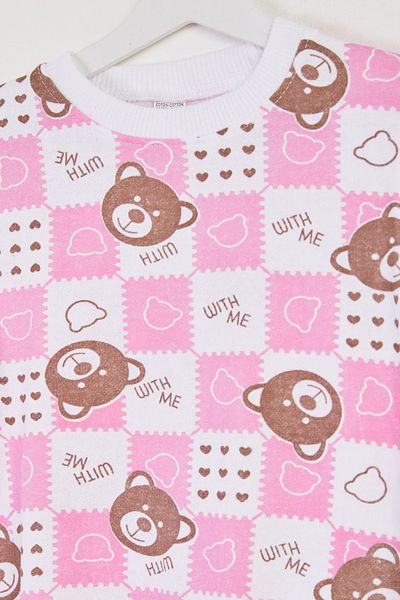 TOFİSA Boy's Pink Printed Pajama Set - 26450
