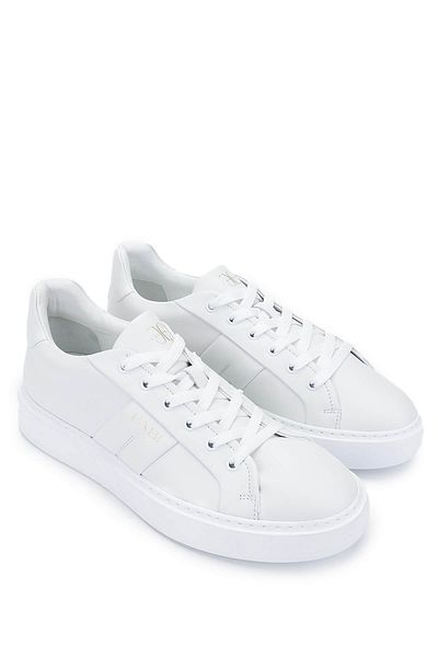FABI Men's Genuine Leather White Sneakers & Sports Shoes