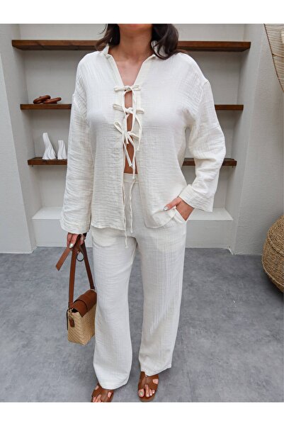 ESRAHELVACI Bow Tie Linen Set