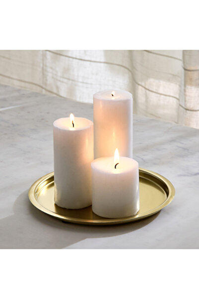 Home Box Avya Metal Candle Dish 22x22x1.5 cm