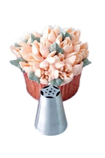 Siliko World الفولاذ المقاوم للصدأ كريم كيس ضغط طرف كبير الروسية الشعور، 1 قط...