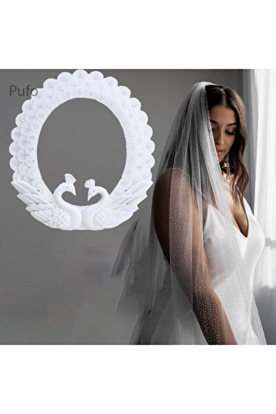 PUFO Elegant Decorative Mirror Love, 40 cm, White - Swans, Wedding & Events