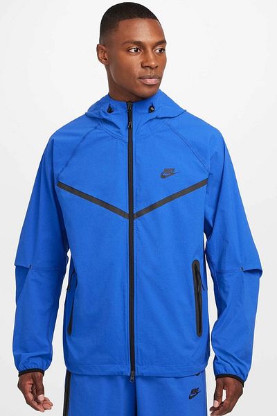 Nike Tech Windrunner Woven Full Zip Loose Fit Ανδρικό μπουφάν με κουκούλα από ύφασμα αλεξίπτωτο S
